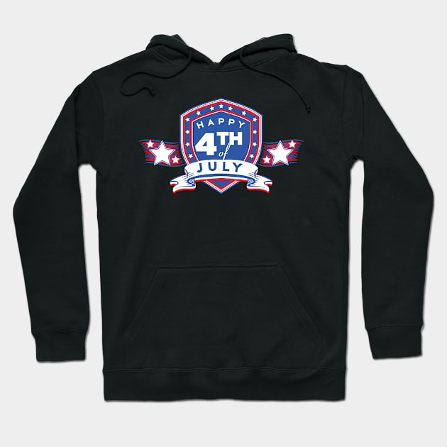 4th of July Hoodie by Qspark